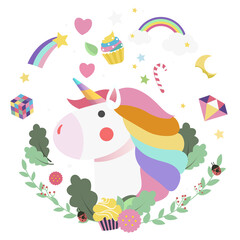 Unicorn png, transparent background