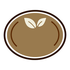 Leaf png vegetable badge sticker for plant-based products