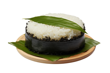 Perfectly Cooked Sticky Rice with a Glossy Texture Isolated on Transparent Background