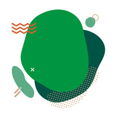 Memphis shape png sticker design, transparent background