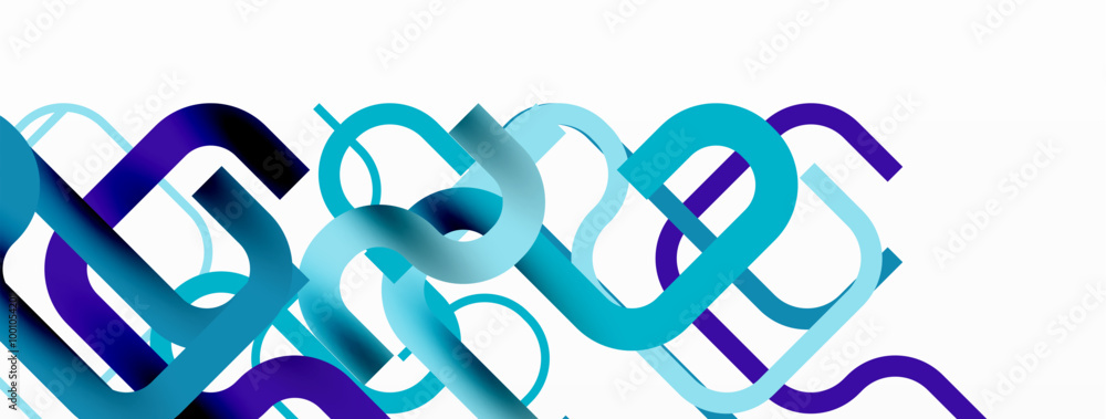 Poster wave lines minimal abstract background