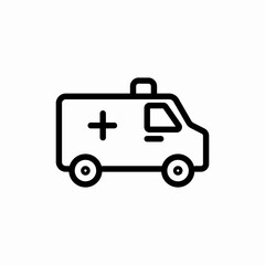 ambulance car icon sign vector