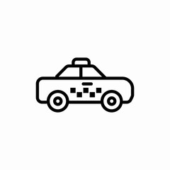 police car icon sign vector