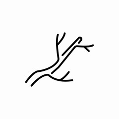 bare tree icon sign vector