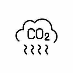 CO2 emissions icon sign vector