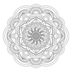 lace pattern flower mandala
