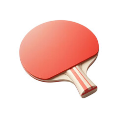 Ping pong paddle isolated on transparent background