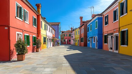 Colorful Buildings on Burano