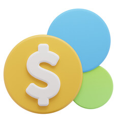 Cash 3D Illustration