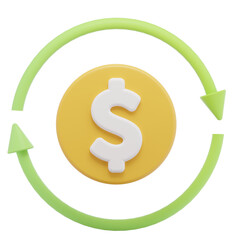 cash flow 3D Illustration