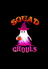 happy halloween card with pumpkin