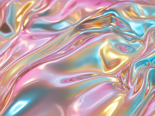 Obraz premium Super Metallic Pastel Shimmer Liquid Background