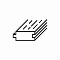 laminate floor icon sign vector