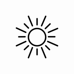 weather sun icon sign vector