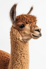 Obraz premium Closeup portrait of a cute alpaca