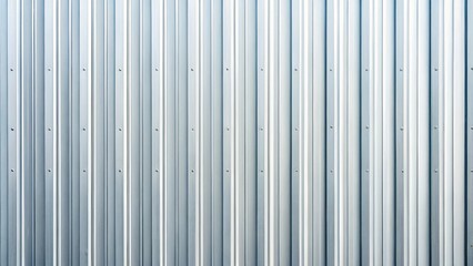 Fototapeta premium This white corrugated metal texture serves as a perfect backdrop for modern architecture and industrial design,