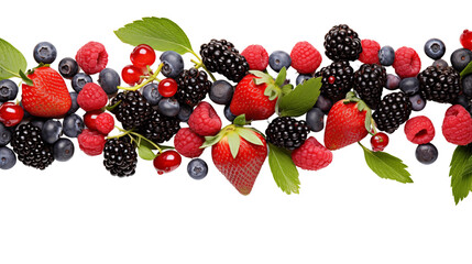 Mixed berries border.