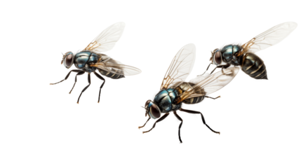 Common fly insect closeup.