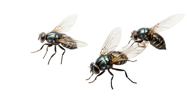 Common fly insect closeup.