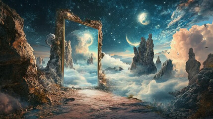 Envision a frame that acts as a doorway to different worlds. Each time you step through, you enter a new adventure. 