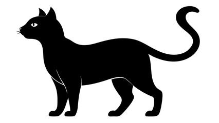 black silhouette of cat