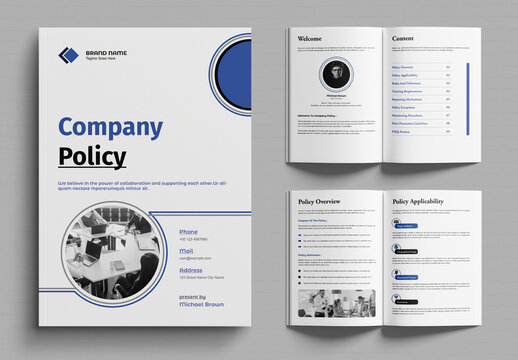 Company Policy Brochure Layout