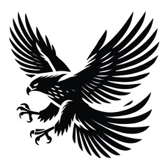 Fototapeta premium Hawk Silhouette in Flight