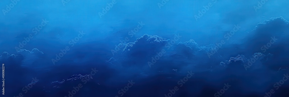 Poster dark blue gradient background with abstract chaos effect