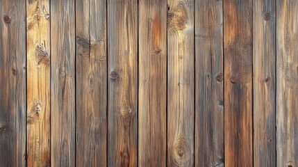 Obraz premium Weathered wooden wall with horizontal boards and grain pattern.