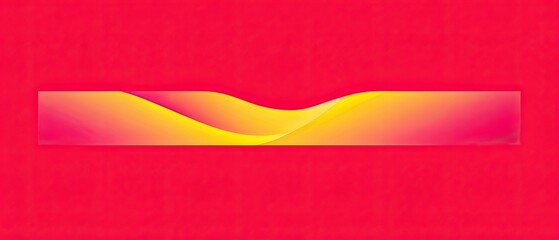 Obraz premium Abstract Yellow and Pink Wave on Red Background