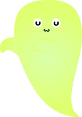 cute ghost cartoon , halloween