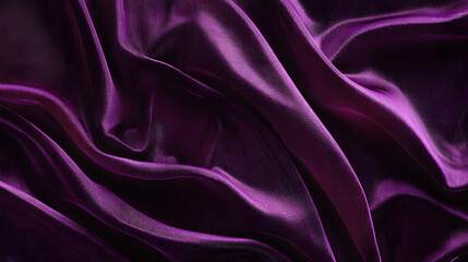 Fototapeta premium A textured background featuring velvet fabric in a deep purple, with its luxurious sheen and texture