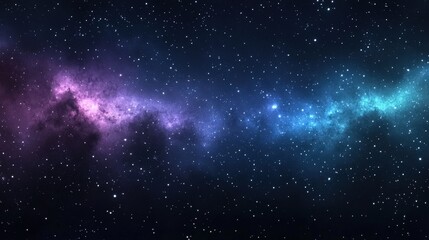 Obraz premium Night Sky with Stars and Galaxy in Dark Background