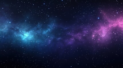 Fototapeta premium Night Sky with Stars and Galactic Background