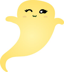 cute ghost cartoon , halloween