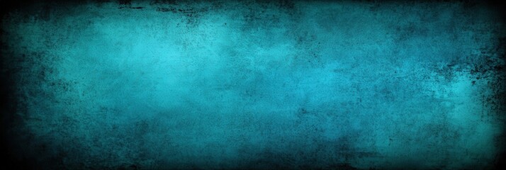 Obraz premium Dark Teal Background with Vignette Texture Effect