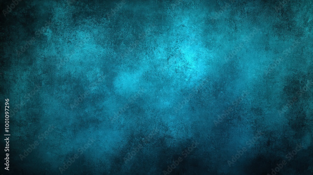 Poster dark teal background with vignette texture