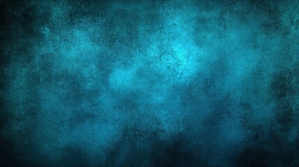 Fototapeta premium Dark Teal Background with Vignette Texture