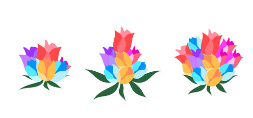 Obraz premium colorful flower petals