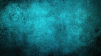 Fototapeta premium Dark Teal Background with Vignette Texture
