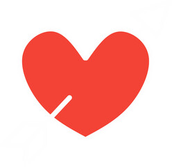 Heart Icon, Editable love Icon. Vector illustration in thin line style.