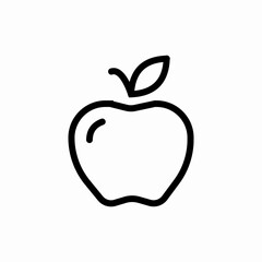 apple fruit icon sign vector