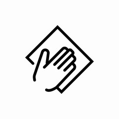 hand cleaning icon sign vector
