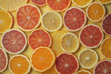 Assorted citrus fruit slices