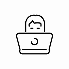 secretary women icon sign vector