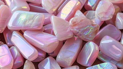 A pink gemstone charm with distinctive beauty of color, best for natural jewelry background.