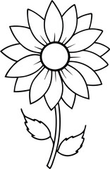 Vibrant Sunflower Vector Illustration Celebrating Nature's Beauty and Joy
