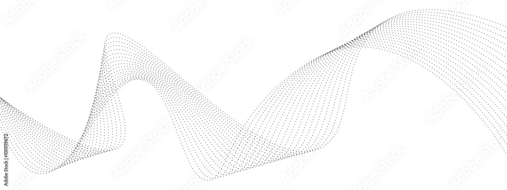 Poster abstract background with flowing particles