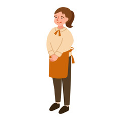ウェイトレスのイラスト