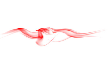 red smoke abstract isolated on a white background. concept of texture mist or hot vapor, fog effect, and cloud for design air pollution, element smog
